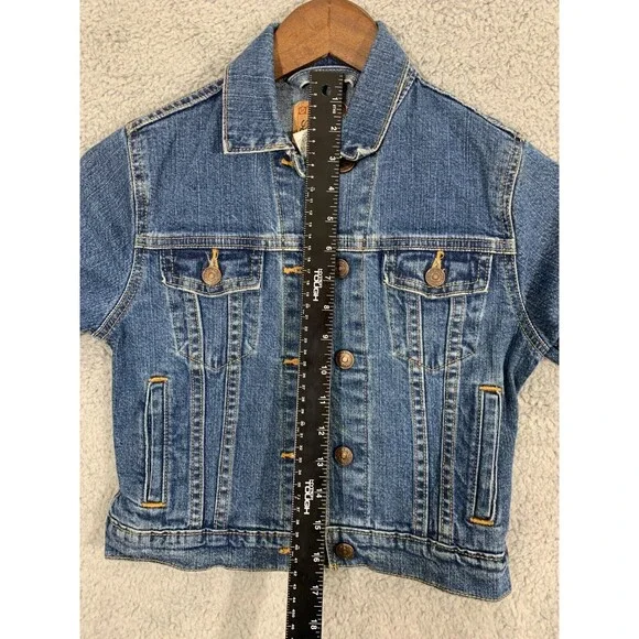 Levi Strauss Signature Denim Blue Jean Youth Button-up Jacket Large (L) - Picture 10 of 13